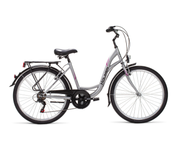 Koliken Sweet Bike 26 városi kerékpár ezüst