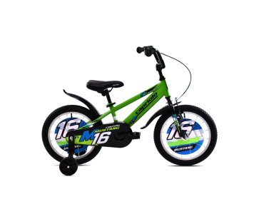 Capriolo Mustang 16" gyerek kerékpár Zöld-Fekete