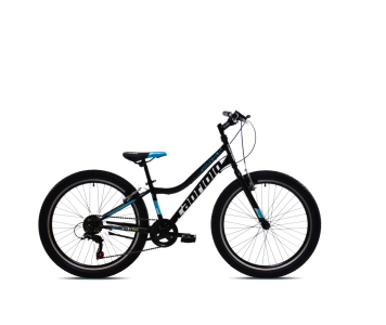 Capriolo Diavolo 400 24" gyerek kerékpár Fekete-Kék