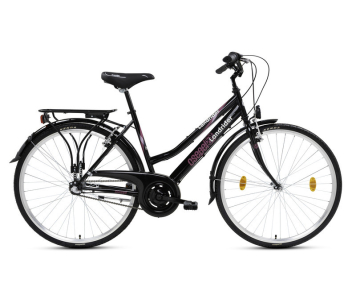 Csepel Landrider női agyváltós városi kerékpár 17" Fekete