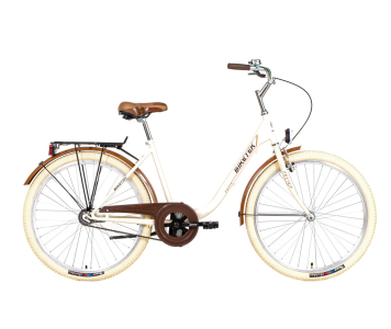 Biketek Feliz 26 kontrás városi kerékpár Latte