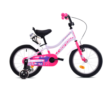 Capriolo Diavolo 16 gyerek kerékpár Fehér-Rózsaszín