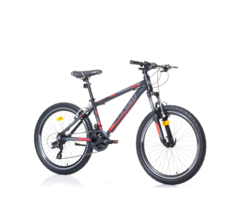 Corelli Via 1.3 24" gyerek MTB könnyűvázas kerékpár Fekete-Piros