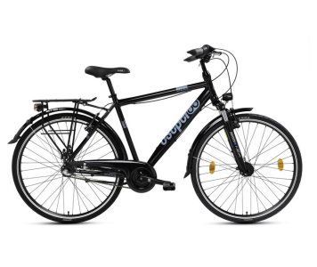 Csepel Spring 100 férfi városi kerékpár 19" Fekete