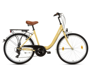 Csepel Budapest B 26 7 seb. városi kerékpár Krém 2024