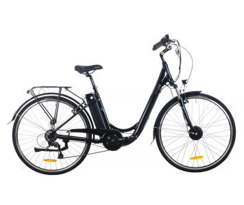 Velzen City női 28 elektromos kerékpár Fekete