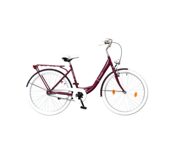 Neuzer Balaton Prémium 28 3 seb. városi kerékpár Padlizsán