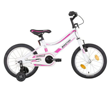 Biketek Smile lány 16 gyermek kerékpár fehér