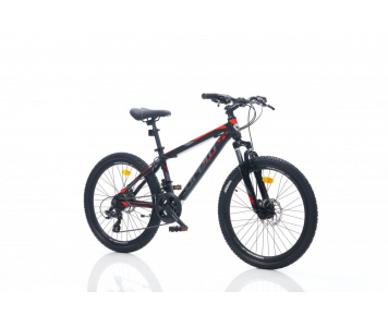 Corelli Felix 2.2 24 MTB gyerek könnyűvázas kerékpár Fekete-Piros