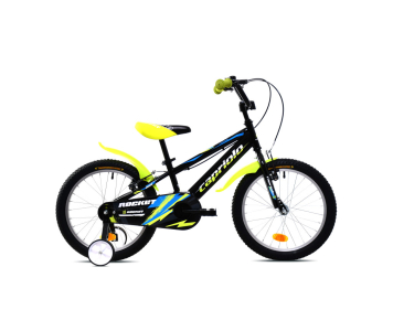 Capriolo Rocket 18" hátra tekerhető gyerek kerékpár Fekete