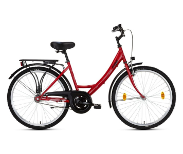 Csepel Budapest A 28 kontrás városi kerékpár Piros 2024