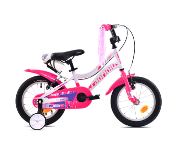 Capriolo Kido 14 gyerek kerékpár Fehér-Rózsaszín