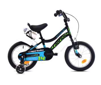 Capriolo Diavolo 14 gyerek kerékpár Fekete-Zöld