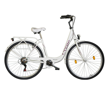 Koliken Ocean 28 6 sebességes városi kerékpár fehér