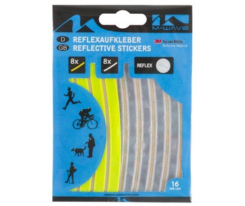 M-Wave ívelt fényvisszaverő matrica