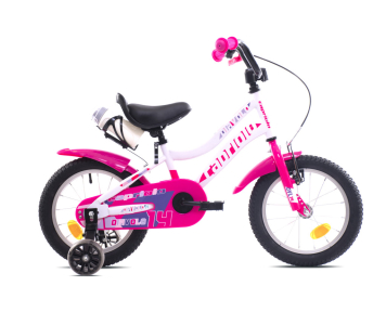 Capriolo Diavolo 14 gyerek kerékpár Fehér-Rózsaszín