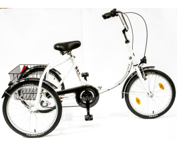 Csepel Camping három kerekű agyváltós kerékpár Fehér