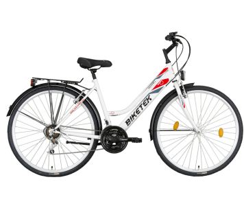 Biketek Maxwell női trekking kerékpár fehér