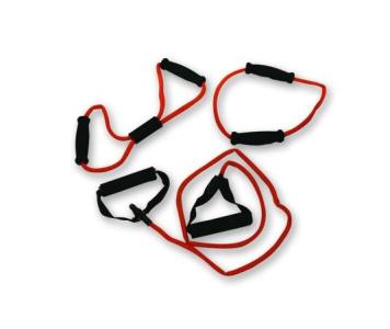 Tunturi fitnesz gumikötél szett 3 db-os (sárga, kis ellenállású)