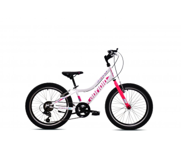 Capriolo Diavolo 200 20" gyerek kerékpár Fehér-Rózsaszín 2025