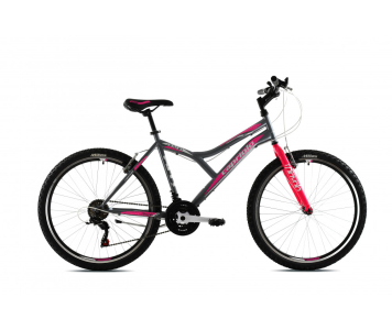 Capriolo Diavolo 600 26" női MTB kerékpár 19" Grafit-Rózsaszín