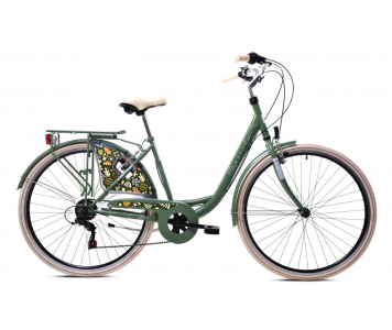 Capriolo Diana 6 sebességes női városi kerékpár 18" Zöld